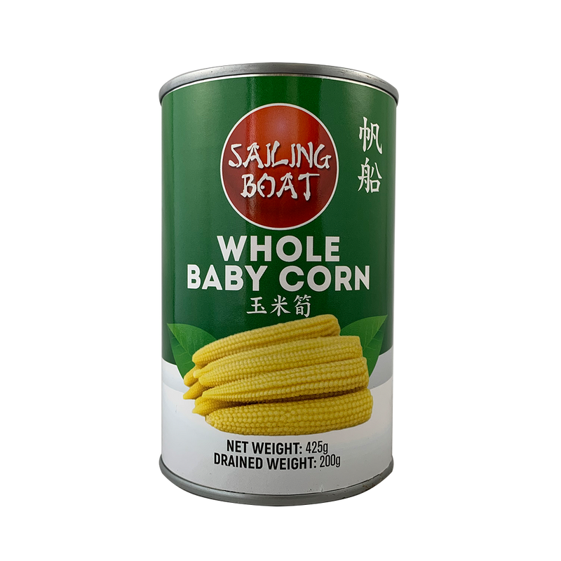 Sailing Boat Baby Corn Whole 425g/pack